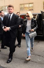 KRISTEN STEWART with Blond Hair Out in New York 05/02/2016