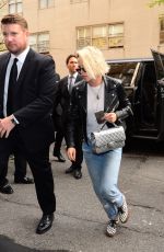 KRISTEN STEWART with Blond Hair Out in New York 05/02/2016