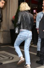 KRISTEN STEWART with Blond Hair Out in New York 05/02/2016