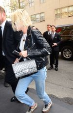KRISTEN STEWART with Blond Hair Out in New York 05/02/2016