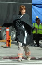 KRISTEN WIIG on the Set of 