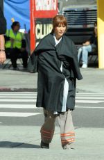 KRISTEN WIIG on the Set of 