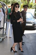 KRISTINA BAZAN Leaves Grand Hyatt Martinez Hotel in Cannes 05/14/2016