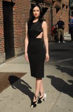 KRYSTEN RITTER Arrives at Late Show with Stephen Colbert in New York 05/20/2016