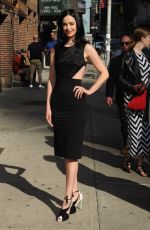 KRYSTEN RITTER Arrives at Late Show with Stephen Colbert in New York 05/20/2016