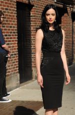 KRYSTEN RITTER Arrives at Late Show with Stephen Colbert in New York 05/20/2016