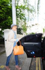 KYLIE MINOGUE Leaves Her House in London 05/15/2016