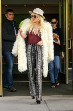 LADY GAGA Leaves Her Apartment in New York 05/07/2016