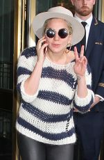 LADY GAGA Leaves Her Apartment in New York 05/10/2016