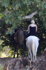 LADY GAGA on a Horse Ride in Malibu 05/23/2016