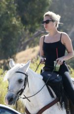 LADY GAGA on a Horse Ride in Malibu 05/23/2016