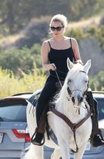 LADY GAGA on a Horse Ride in Malibu 05/23/2016