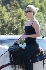 LADY GAGA on a Horse Ride in Malibu 05/23/2016
