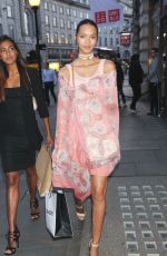 LAIS RIBEIRO Shopping at Bottletop Shop in Regent Street in London 05/24/2016