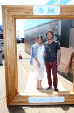 LEA MICHELE at at&t and Toms 10 Year Celebration Shoebox at Santa Monica Pier 05/06/2016