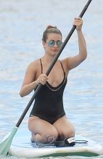 LEA MICHELE in Swimsuit in Maui 05/30/2016