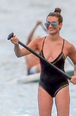 LEA MICHELE in Swimsuit in Maui 05/30/2016