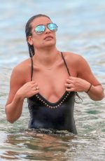 LEA MICHELE in Swimsuit in Maui 05/30/2016