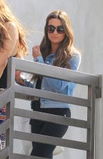 LEA MICHELE Leaves Nine Zero One Hair Salon in West Hollywood 05/13/2016