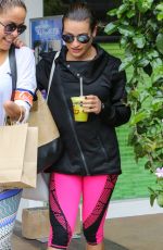 LEA MICHELE Leaves Soul Cycle in Los Angeles 05/11/2016