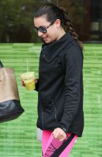 LEA MICHELE Leaves Soul Cycle in Los Angeles 05/11/2016