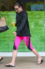 LEA MICHELE Leaves Soul Cycle in Los Angeles 05/11/2016