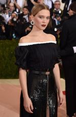 LEA SEYDOUX at Costume Institute Gala 2016 in New York 05/02/2016