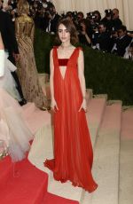 LILY COLLINS at Costume Institute Gala 2016 in New York 05/02/2016