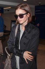 LILY COLLINS at LAX Airport in Los Angeles 04/30/2016