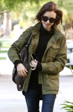 LILY COLLINS Out and About in Los Angeles 05/10/2016