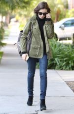 LILY COLLINS Out and About in Los Angeles 05/10/2016