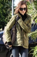 LILY COLLINS Out and About in Los Angeles 05/10/2016