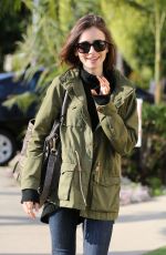 LILY COLLINS Out and About in Los Angeles 05/10/2016