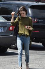 LILY COLLINS Out in Los Angeles 04/29/2016