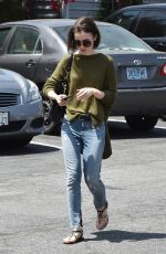 LILY COLLINS Out in Los Angeles 04/29/2016