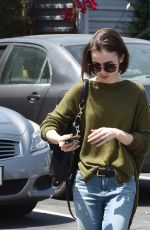 LILY COLLINS Out in Los Angeles 04/29/2016