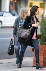 LILY COLLINS Out with Her Mom in Beverly Hills 05/10/2016