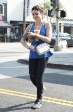 LUCY HALE Out and About in Los Angeles 05/13/2016