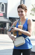 LUCY HALE Out and About in Los Angeles 05/13/2016