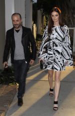 LYDIA HEARS Leaves Violet Grey Cosmetics in West Hollywood 05/25/2016