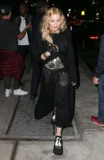 MADONNA Arrives at Dirty fFrench Restaurant in New York 05/07/2016