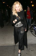 MADONNA Arrives at Dirty fFrench Restaurant in New York 05/07/2016
