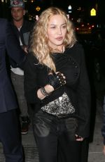 MADONNA Arrives at Dirty fFrench Restaurant in New York 05/07/2016