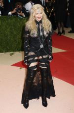 MADONNA at Costume Institute Gala 2016 in New York 05/02/2016