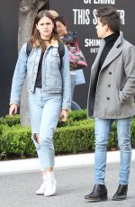 MAIA MITCHELL in Ripped Jeans Out in West Hollywood 05/25/2016
