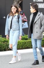 MAIA MITCHELL in Ripped Jeans Out in West Hollywood 05/25/2016