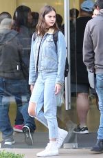 MAIA MITCHELL in Ripped Jeans Out in West Hollywood 05/25/2016