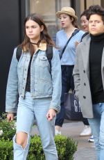 MAIA MITCHELL in Ripped Jeans Out in West Hollywood 05/25/2016