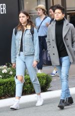 MAIA MITCHELL in Ripped Jeans Out in West Hollywood 05/25/2016