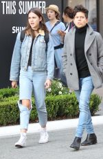 MAIA MITCHELL in Ripped Jeans Out in West Hollywood 05/25/2016